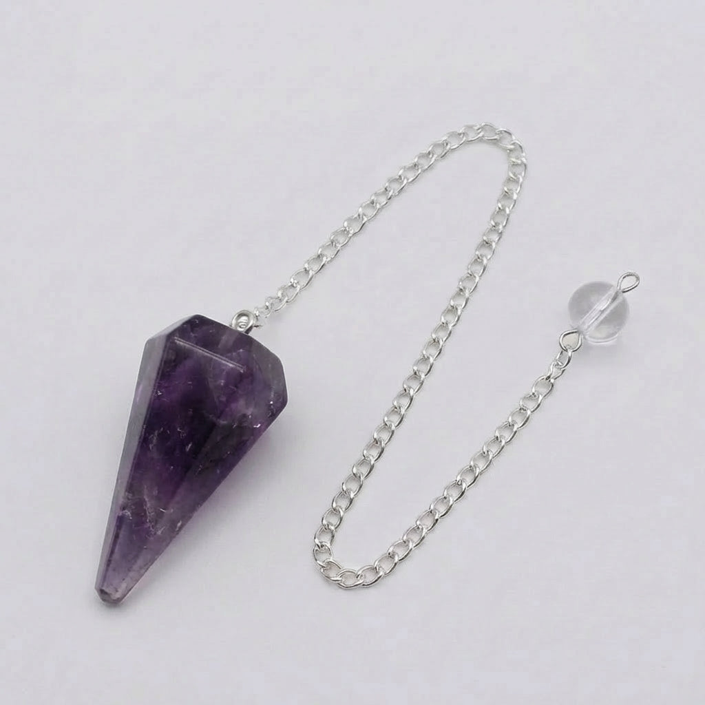 Amethyst Pendel spitz 4cm