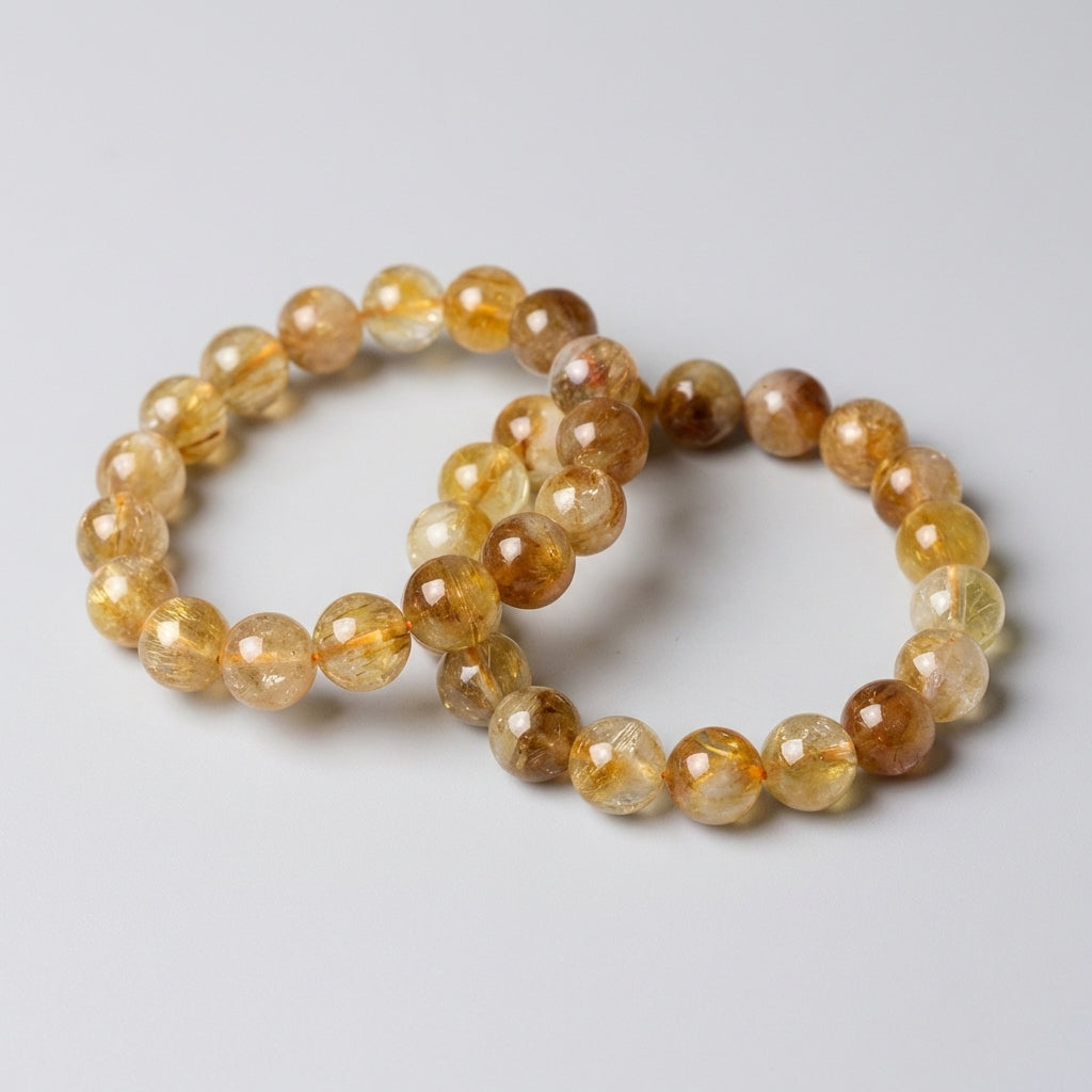 Citrin Kugelarmband 10mm