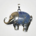 Lapis Lazuli Anhänger Elefant flach