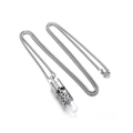 Liquid Energy Kette - Glasphiole mit Stahlornamenten